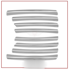 Volkswagen Passat Uyumlu B3 Ön Panjur 2000-2005 Paslanmaz Çelik Parça