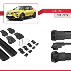 Kia Stonic 2018 ve Sonrası ile uyumlu ACE-1 Ara Atkı Tavan Barı SİYAH