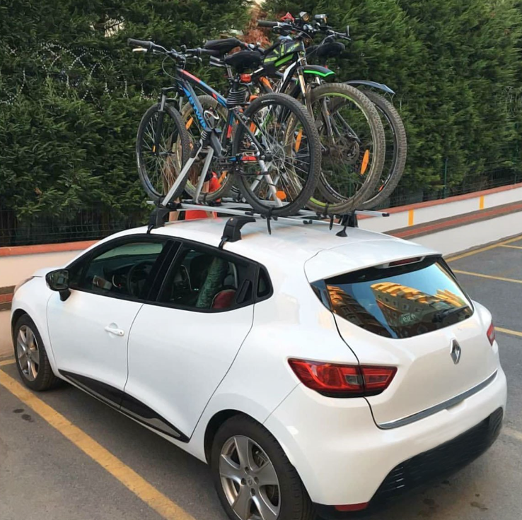 Araç Üstü Uyumlu Bisiklet Taşıyıcı Universal Tekli Siyah Parça