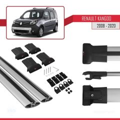 Renault Kangoo 2008-2020 Arası ile uyumlu FLY Model Ara Atkı Tavan Barı GRİ