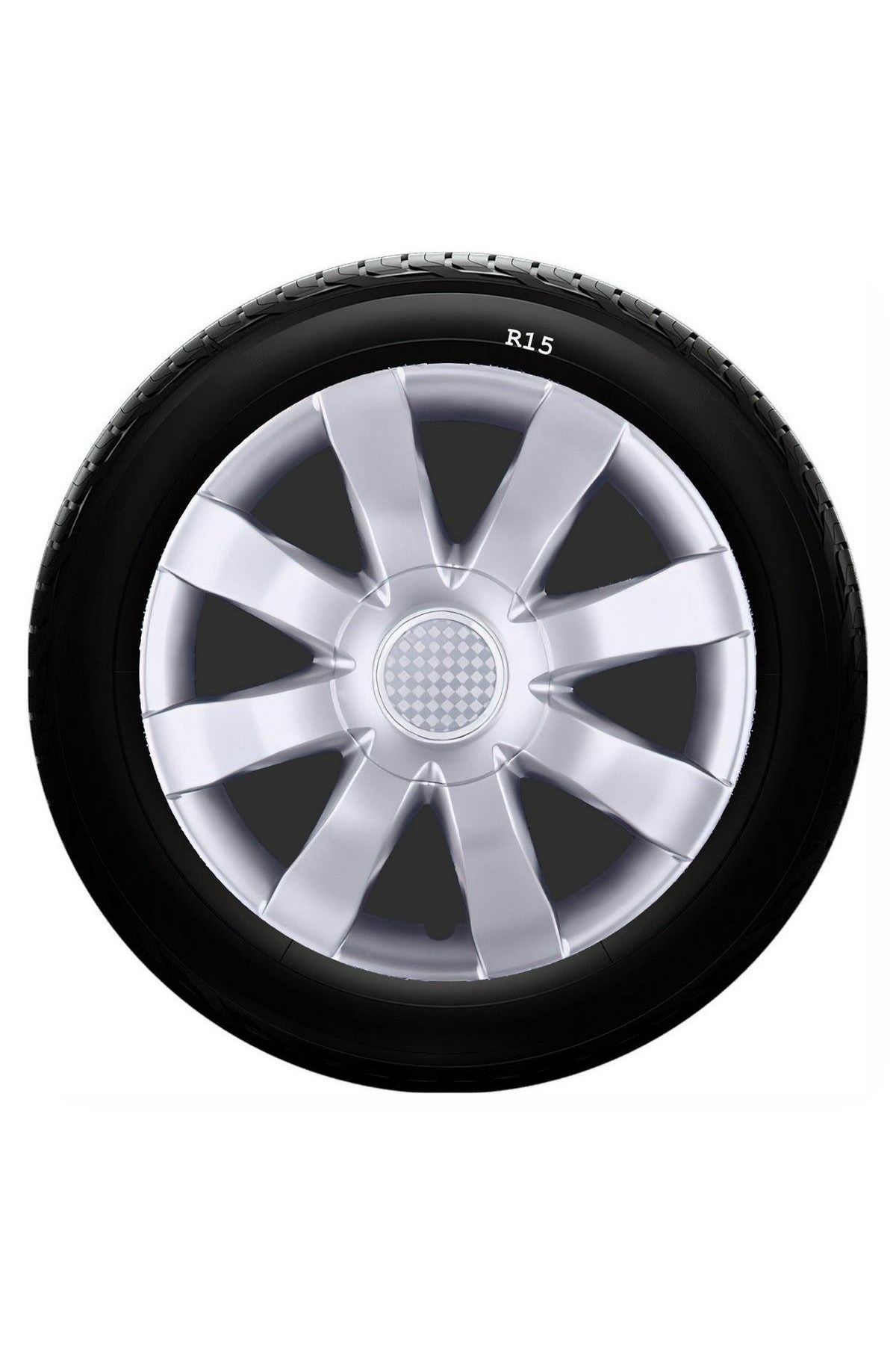 Hyundai Uyumlu Uyumlu 15 Inc Kırılmaz SKS Jant Kapağı 1 Takım 4 Adet No:323