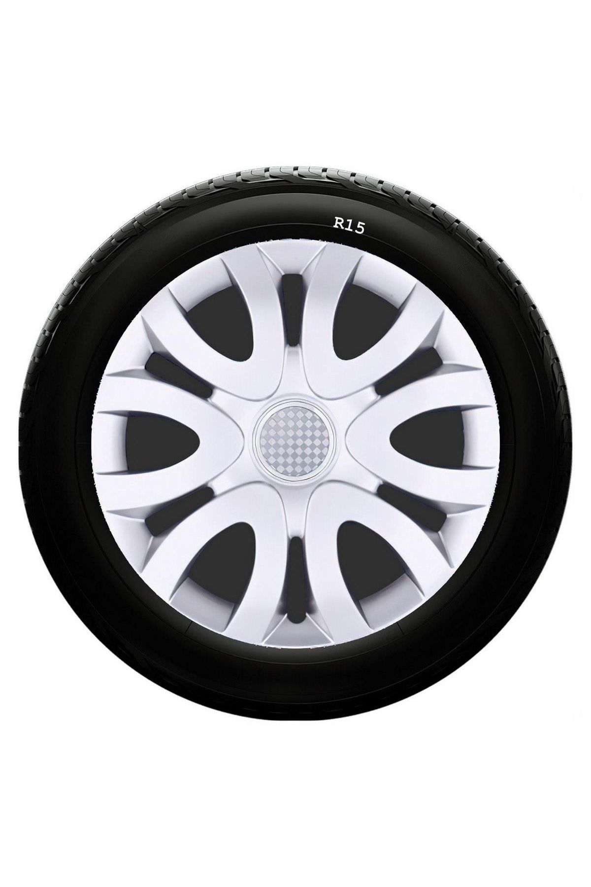 Hyundai Uyumlu Uyumlu 15 Inc Kırılmaz SKS Jant Kapağı 1 Takım 4 Adet No:330