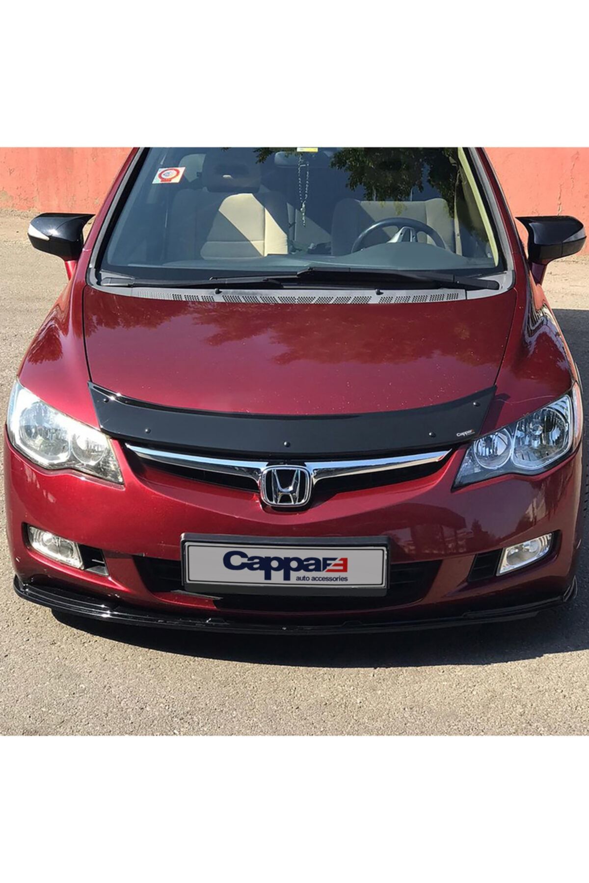 Cappafe Honda Civic 8 Ön Kaput Koruma Rüzgarlık 4mm (abs) 06-12