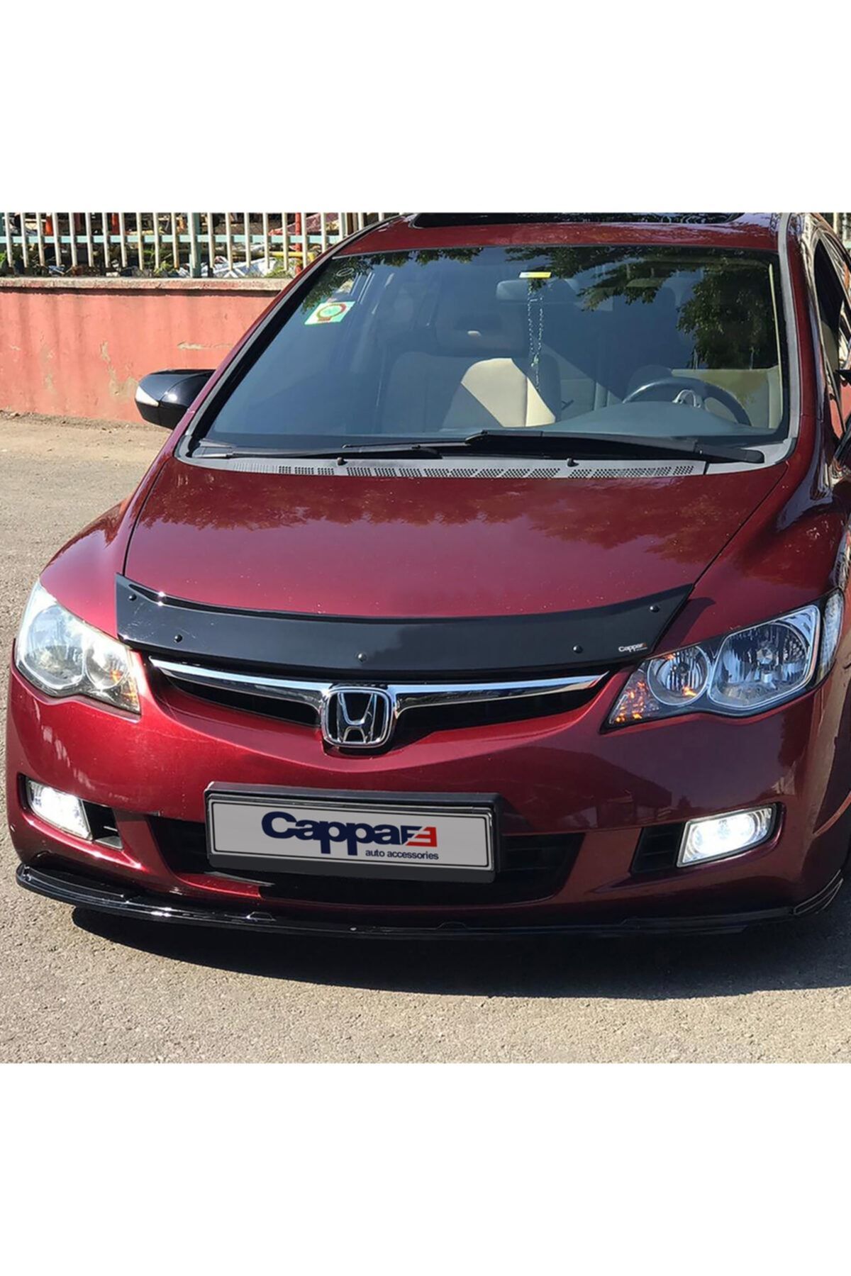 Cappafe Honda Civic 8 Ön Kaput Koruma Rüzgarlık 4mm (abs) 06-12
