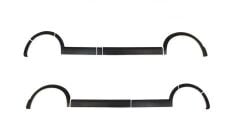 VOLKSWAGEN Transporter T6.1 2020 Set 11 Parça Çamurluk Kaplama Siyah Mat Asa Kum Desen Kısa Şase Sağdan Sürgülü