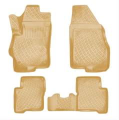 Nissan Qashqai Uyumlu 2007-2013 3D Havuzlu Bej Paspas Orjinal Rizline