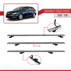 Chevrolet Cruze 2009-2016 Arası ile uyumlu Basic Model Ara Atkı Tavan Barı GRİ 3 ADET