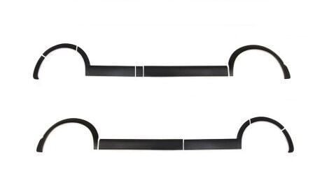 VOLKSWAGEN Transporter T6.1 2020 Set 11 Parça Çamurluk Kaplama Siyah Mat Asa Kum Desen Kısa Şase Çift Sürgülü