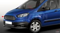 Ford Courier Uyumlu Krom Ön Panjur 4 Parça. Orj Model 2014-2017