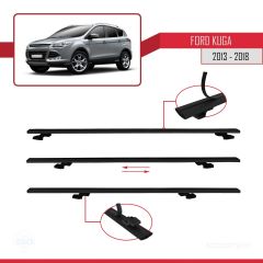 Ford Kuga 2013-2018 Arası ile uyumlu Basic Model Ara Atkı Tavan Barı SİYAH 3 ADET