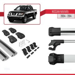 Nissan Navara 2004-2014 Arası ile uyumlu ACE-1 Ara Atkı Tavan Barı GRİ