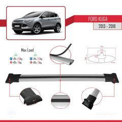 Ford Kuga 2013-2018 Arası ile uyumlu FLY Model Ara Atkı Tavan Barı GRİ