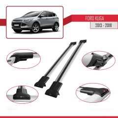 Ford Kuga 2013-2018 Arası ile uyumlu FLY Model Ara Atkı Tavan Barı GRİ