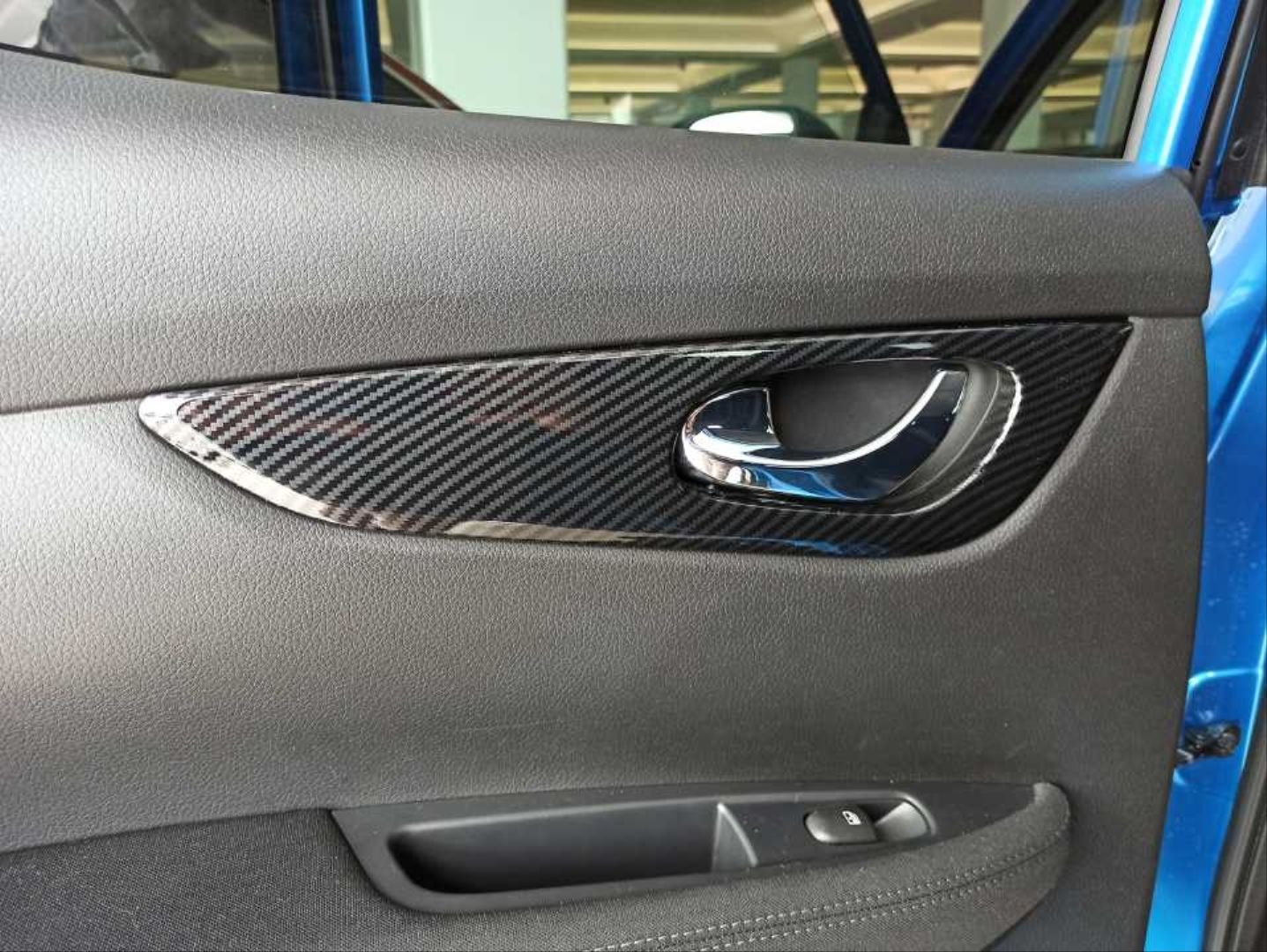 Nissan Qashqai Uyumlu 2014-2020 Kapı İç Kaplama - Karbon