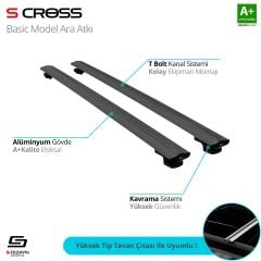 S-Dizayn Seat Ateca 2016 Üzeri BASİC Model Siyah Ara Atkı A+ Kalite