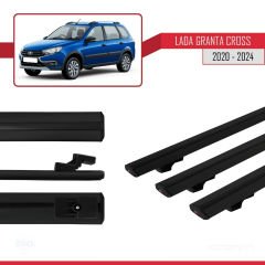 Lada Granta Cross 2020 ve Sonrası ile uyumlu Basic Model Ara Atkı Tavan Barı SİYAH 3 ADET