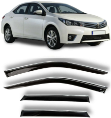 Toyota Corolla Uyumlu 2013 2018 Kromlu Cam Rüzgarlığı Parça