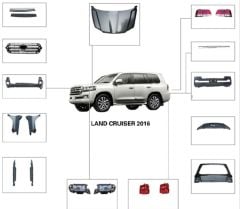Land Cruiser Uyumlu 2008-2015 İçin Facelift Body Kit (2016+ Görünüm)