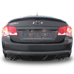 Chevrolet Cruze Uyumlu Sedan (2009 - 2013) Arka Tampon Eki - Difüzör (Plastik)