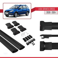 Lada Granta Cross 2020 ve Sonrası ile Uyumlu FLY Model Ara Atkı Tavan Barı SİYAH