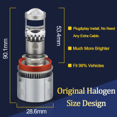 Premium led far ampulü çift lensli h11 / LAAM958-2