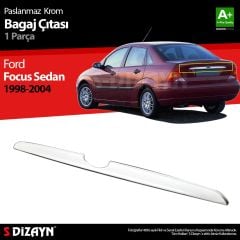 Ford Focus Uyumlu 1 Sedan Krom Bagaj Çıtası 1998-2005