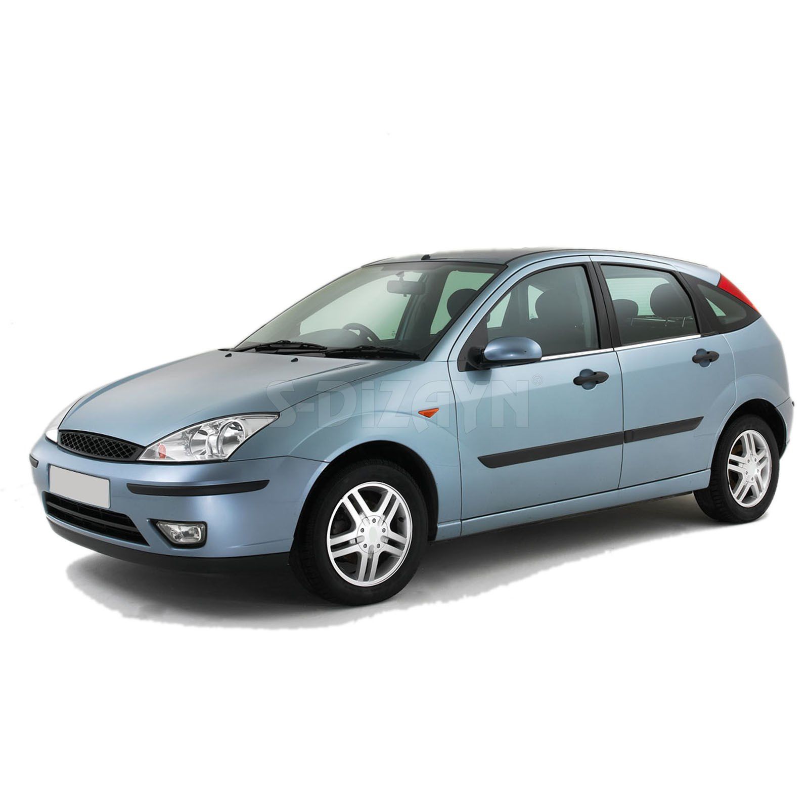 Ford Focus Uyumlu 1 Krom Cam Çıtası 4 Parça 1998-2005