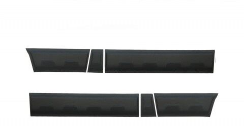 FORD TRANSIT 2006 Set 6 Parça Kapı Kaplama Siyah Mat Asa Kum Desen Kısa Şase