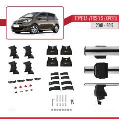 Toyota Ractis / Verso S (XP120) 2010-2017 Arası ile uyumlu ACE-4 Ara Atkı Tavan Barı GRİ