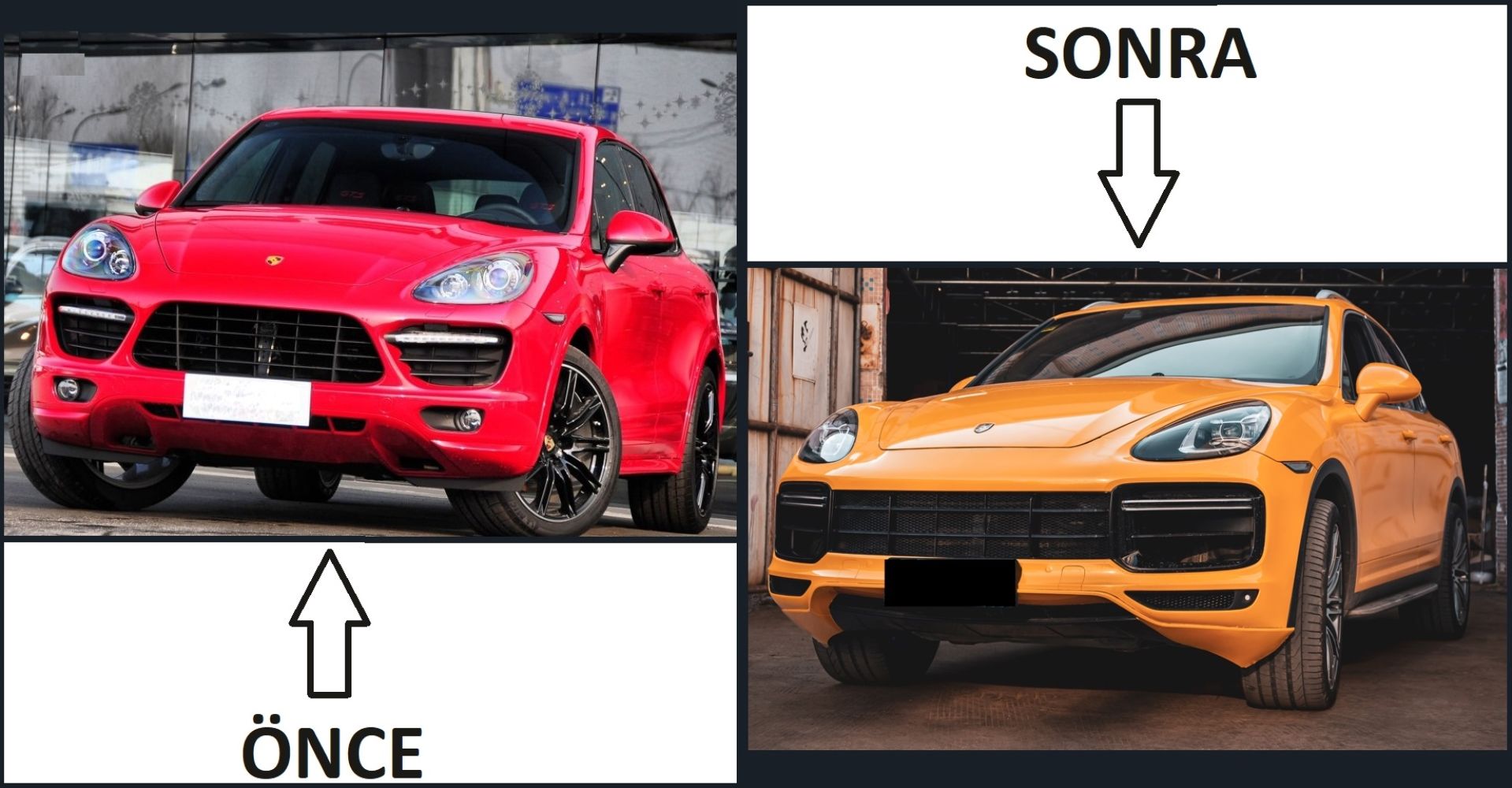 Cayenne 2011-2014 Uyumlu İçin Full Facelift 2018+ Turbo (Farlar Dahil)