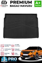 S-Dizayn Peugeot 2008 Üst Bagaj 3D Pro Bagaj Havuzu 2019 Üzeri A+ Kalite