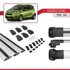 Chevrolet Spark 2009-2014 Arası ile uyumlu ACE-1 Ara Atkı Tavan Barı GRİ 3 ADET BAR