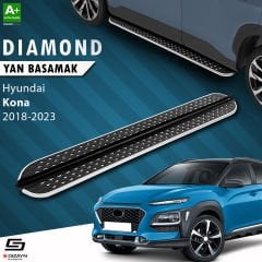 S-Dizayn Hyundai Kona Diamond Krom Yan Basamak 173 Cm 2018-2023