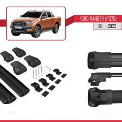 Ford Ranger 2011-2022 Arası ile uyumlu ACE-1 Ara Atkı Tavan Barı SİYAH
