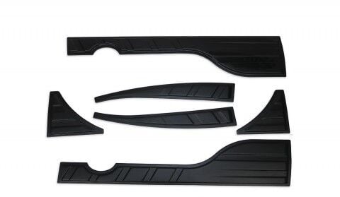 ISUZU D-MAX 2021 Set 6 Parça Kapı Kaplama 9203 Siyah Mat Asa Kum Desen Yarasa