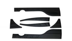 ISUZU D-MAX 2021 Set 6 Parça Kapı Kaplama 9203 Siyah Mat Asa Kum Desen Yarasa