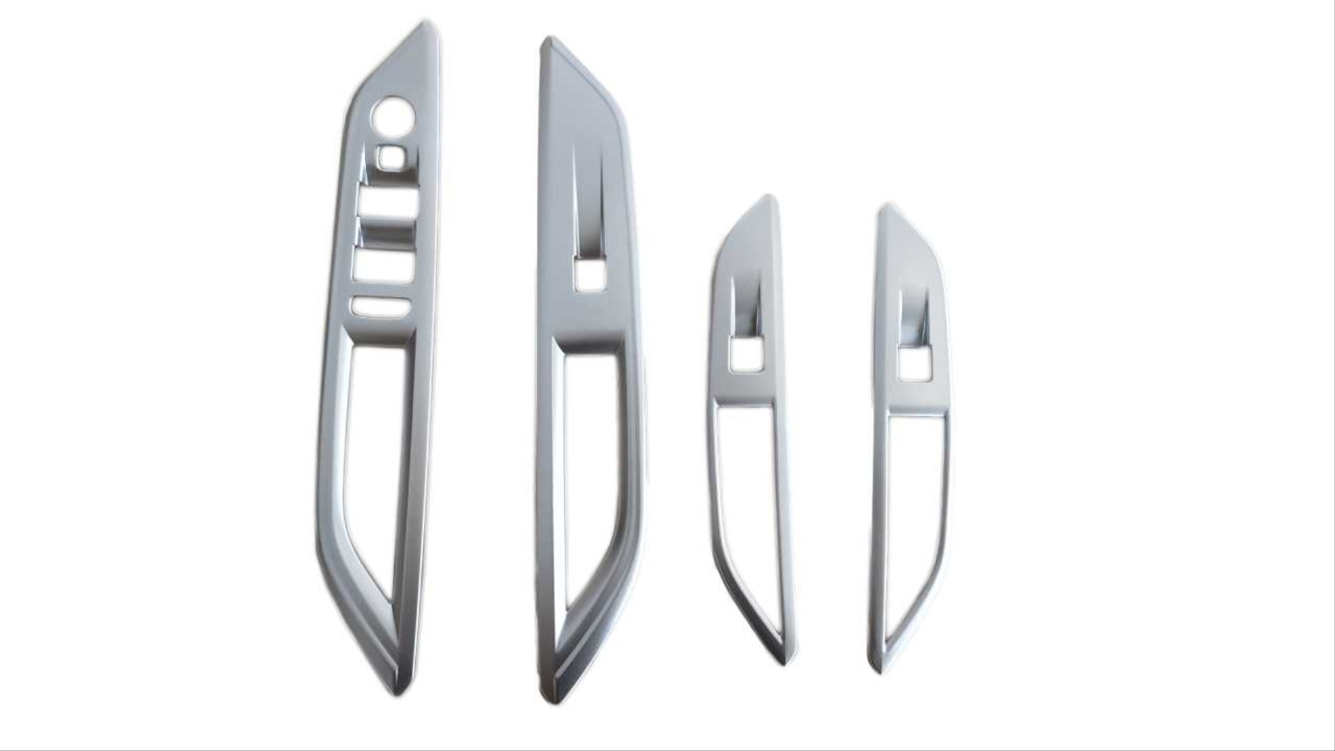 Peugeot 3008 Uyumlu 2016+ Kapı Kolçak Kaplaması Silver