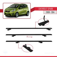 Chevrolet Spark 2009-2014 Arası ile uyumlu Basic Model Ara Atkı Tavan Barı SİYAH 3 ADET