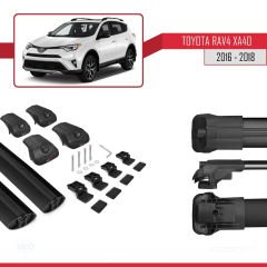 Toyota RAV4 (XA40) 2016-2018 Arası ile uyumlu ACE-1 Ara Atkı Tavan Barı SİYAH