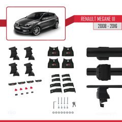 Renault Megane III 2008-2016 Arası ile uyumlu ACE-4 Ara Atkı Tavan Barı SİYAH