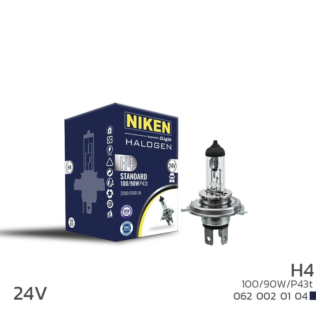 Niken 24V H4 100W/90W Halojen Ampul P43T