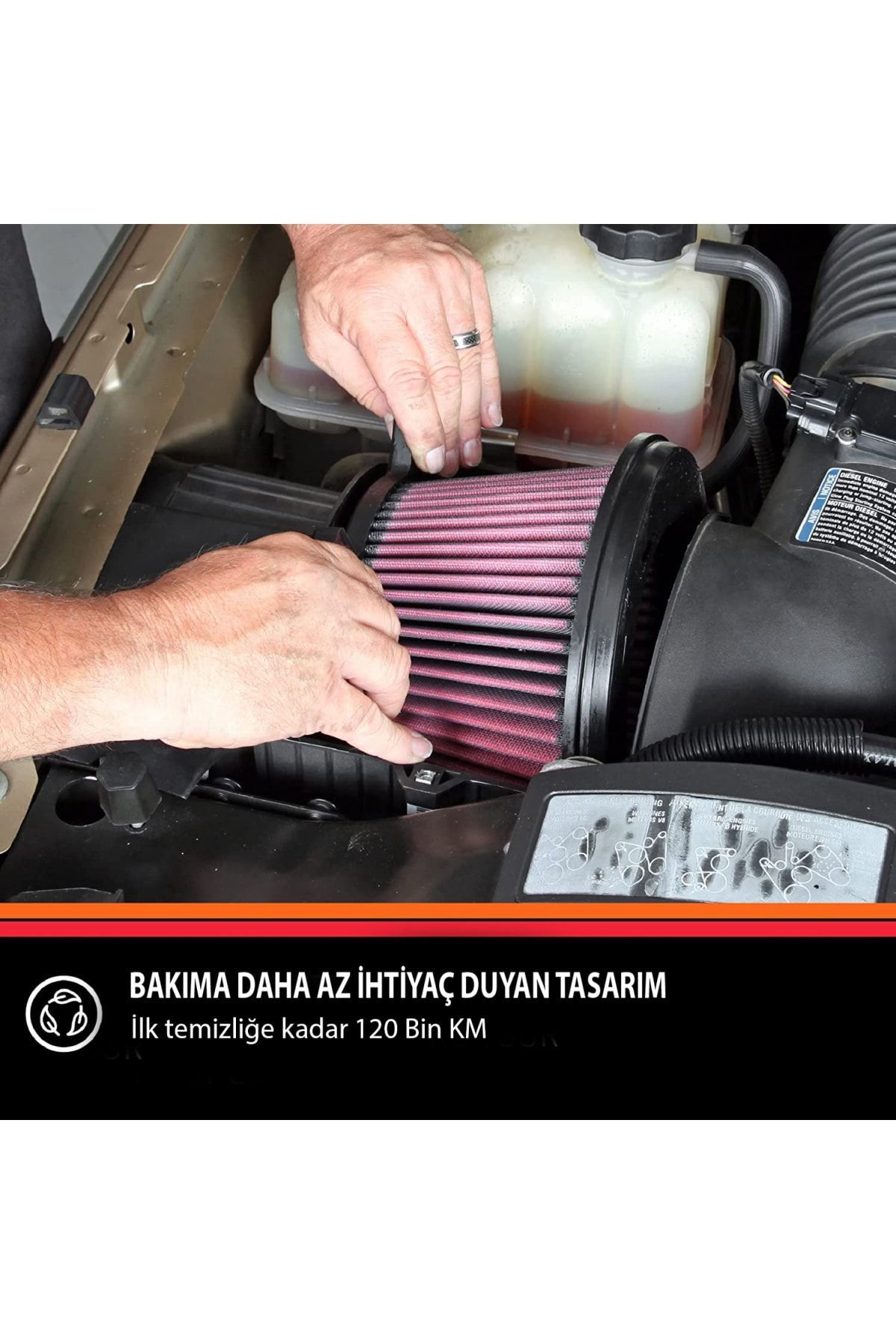 Mercedes C Serisi 2002 - 2011 Yıkanabilir Hava Filtresi Kn-e-2011