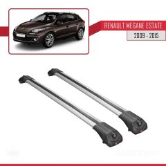 Renault Megane SW 2009-2015 Arası ile uyumlu ACE-1 Ara Atkı Tavan Barı GRİ