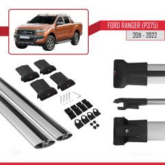 Ford Ranger 2011-2022 Arası ile Uyumlu FLY Model Ara Atkı Tavan Barı GRİ