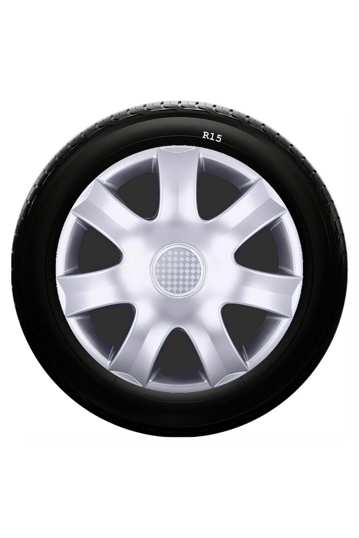 Kia Uyumlu 15 Inc Kırılmaz SKS Jant Kapağı 1 Takım 4 Adet No:326