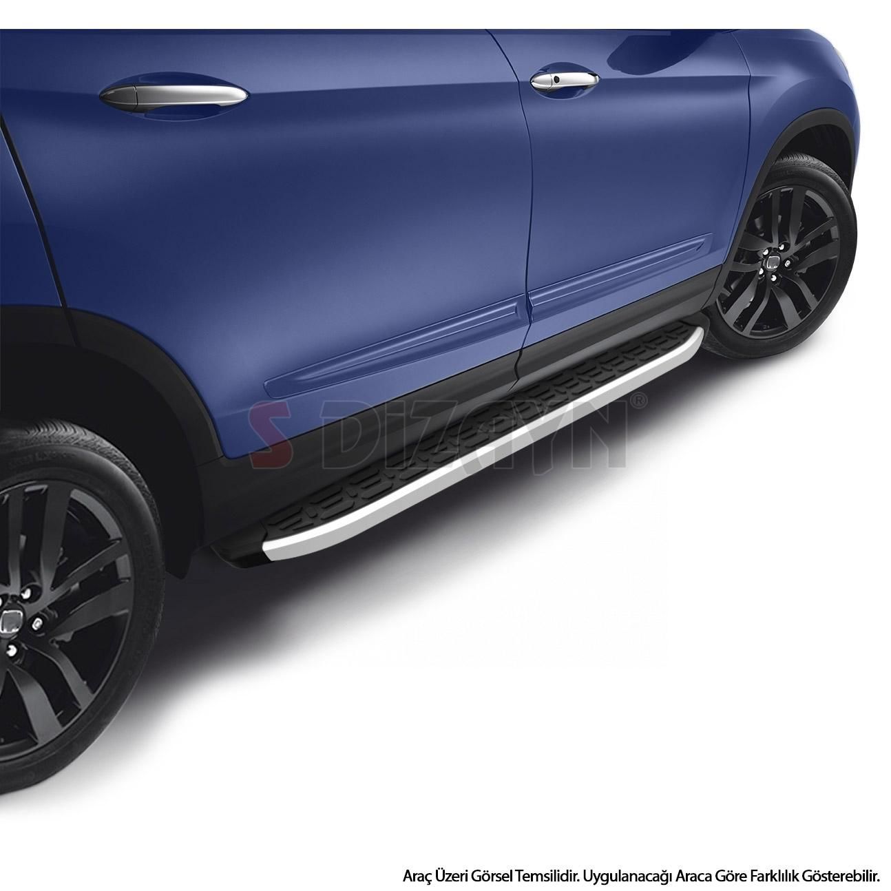 S-Dizayn Mitsubishi L200 6 Evo Aluminyum Yan Basamak 203 Cm 2023 Üzeri