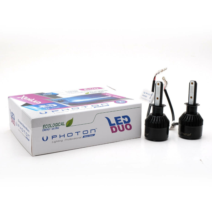 Duo H3 Uyumlu Blue Mavi 12V LED Headlıght