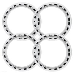 Dacia Uyumlu 14 Jant At Desenli Lastik Yanağı Beyaz Renk 1 Takım 4 Adet