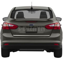 Ford Focus Uyumlu 3 Sedan Krom Bagaj Alt Çıtası 2011-2018