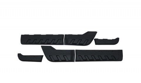 MITSUBISHI L200 2019 Set 6 Parça Kapı Kaplama 9203 Siyah Mat Asa Kum Desen Standart